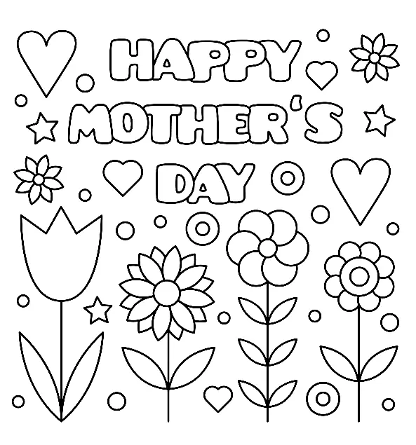 Mother s Day Coloring Pages 4