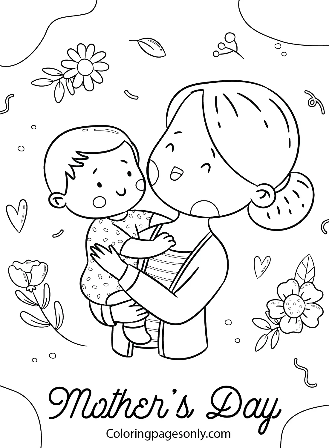 Mother s Day Coloring Pages 69