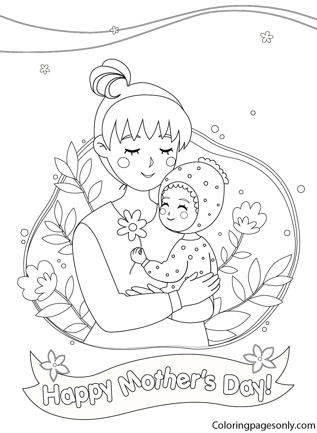 Mother s Day Coloring Pages 72