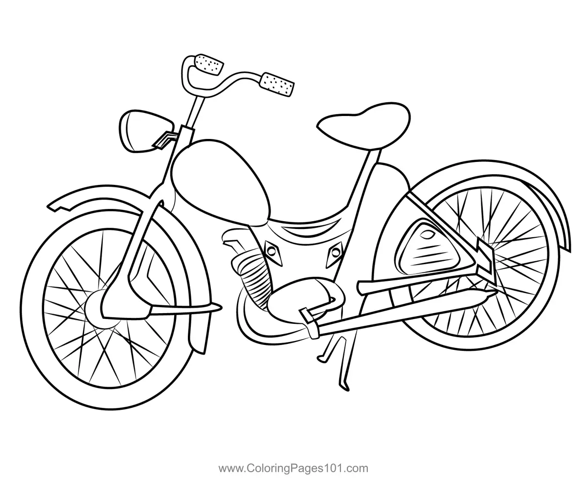 Motocicletas Para Colorear 6