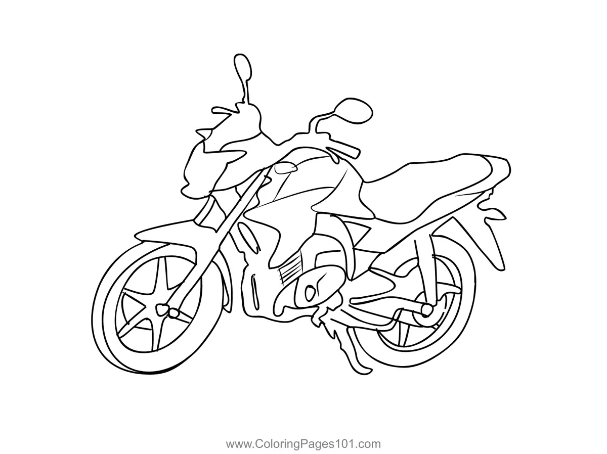 Motocicletas Para Colorear 7