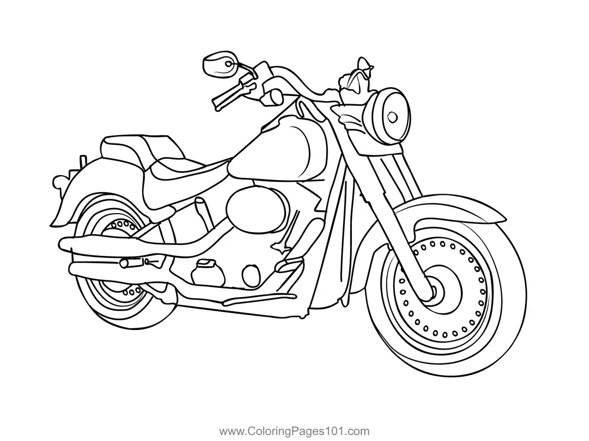 Motorbikes Coloring Pages