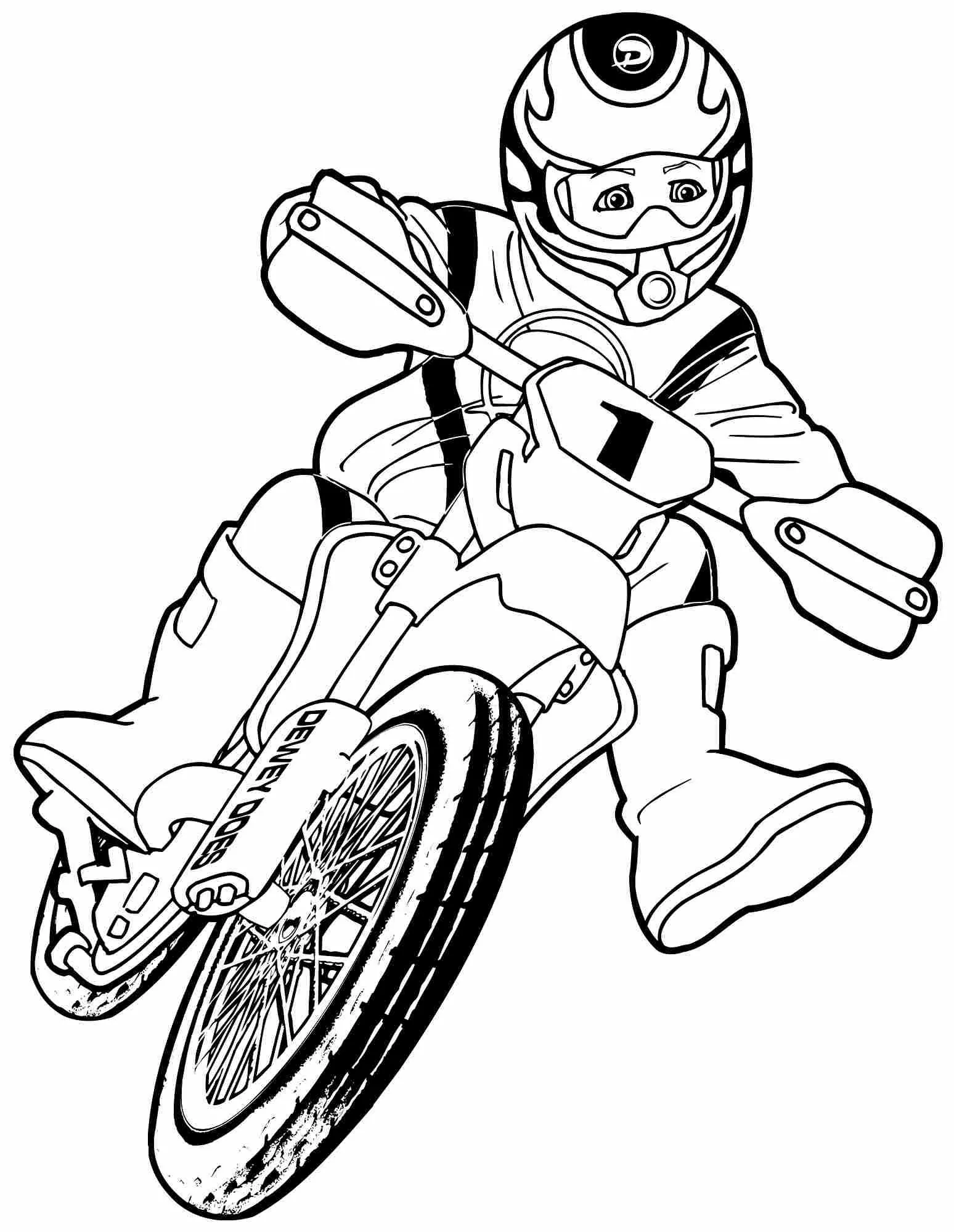Motocicletas Para Colorear 1