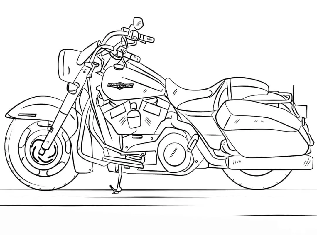 Motocicletas Para Colorear 12