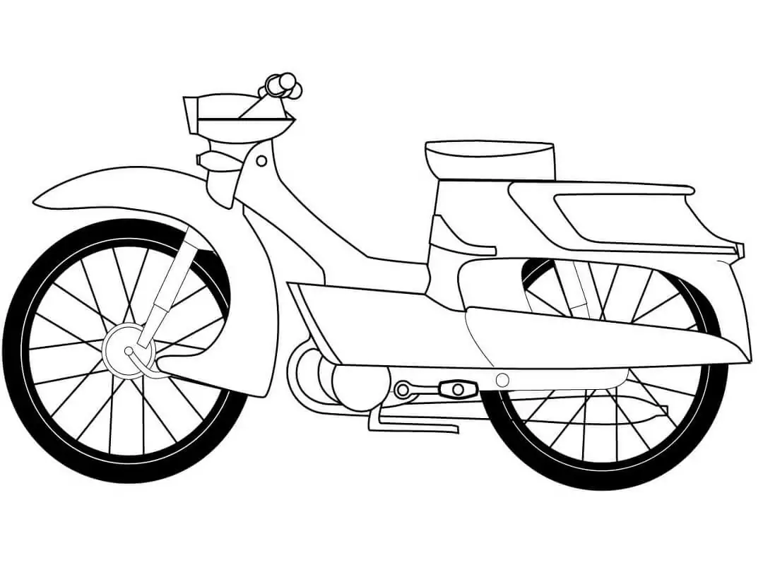 Motocicletas Para Colorear 14