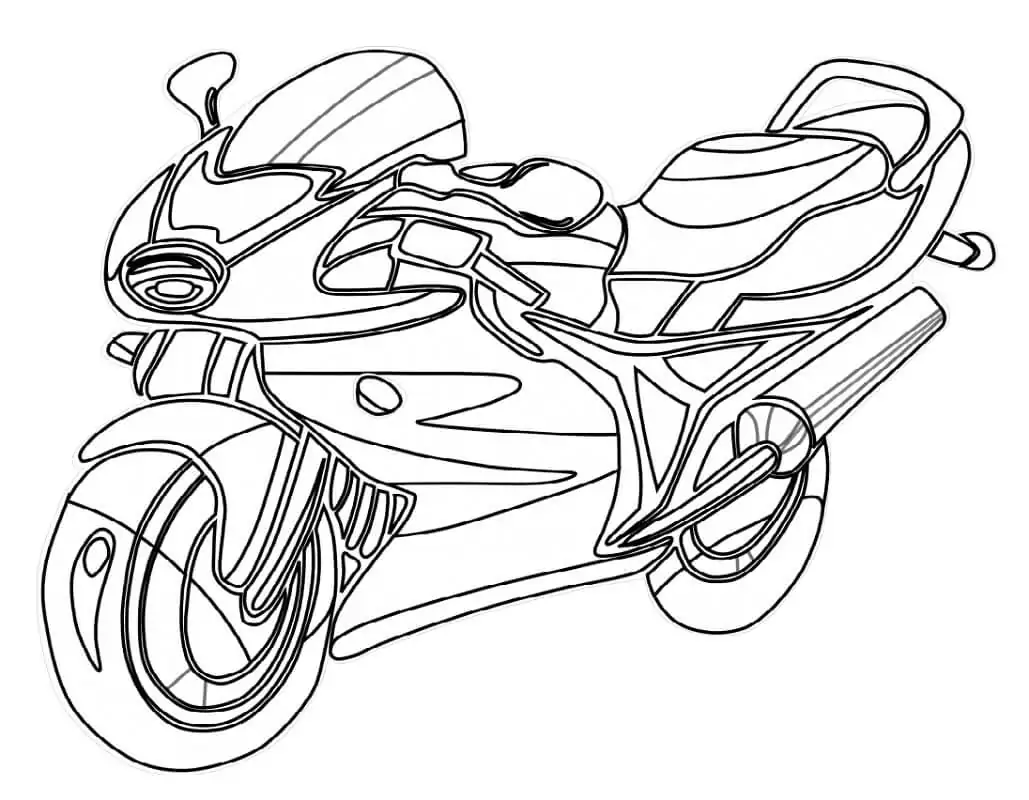 Motocicletas Para Colorear 18