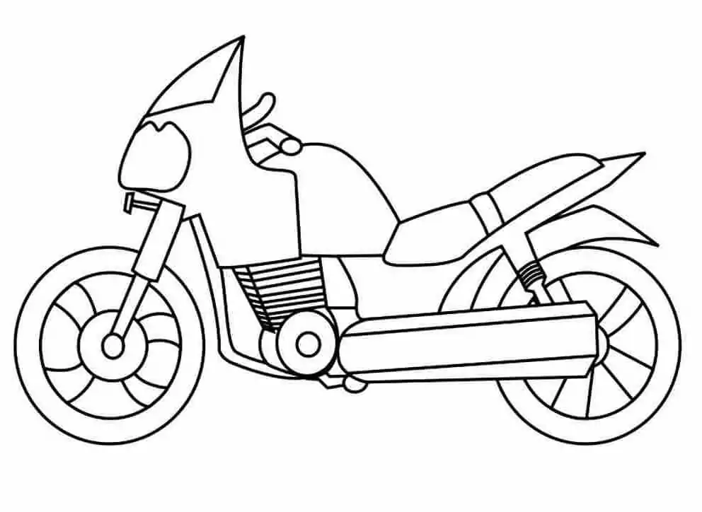 Motocicletas Para Colorear 19