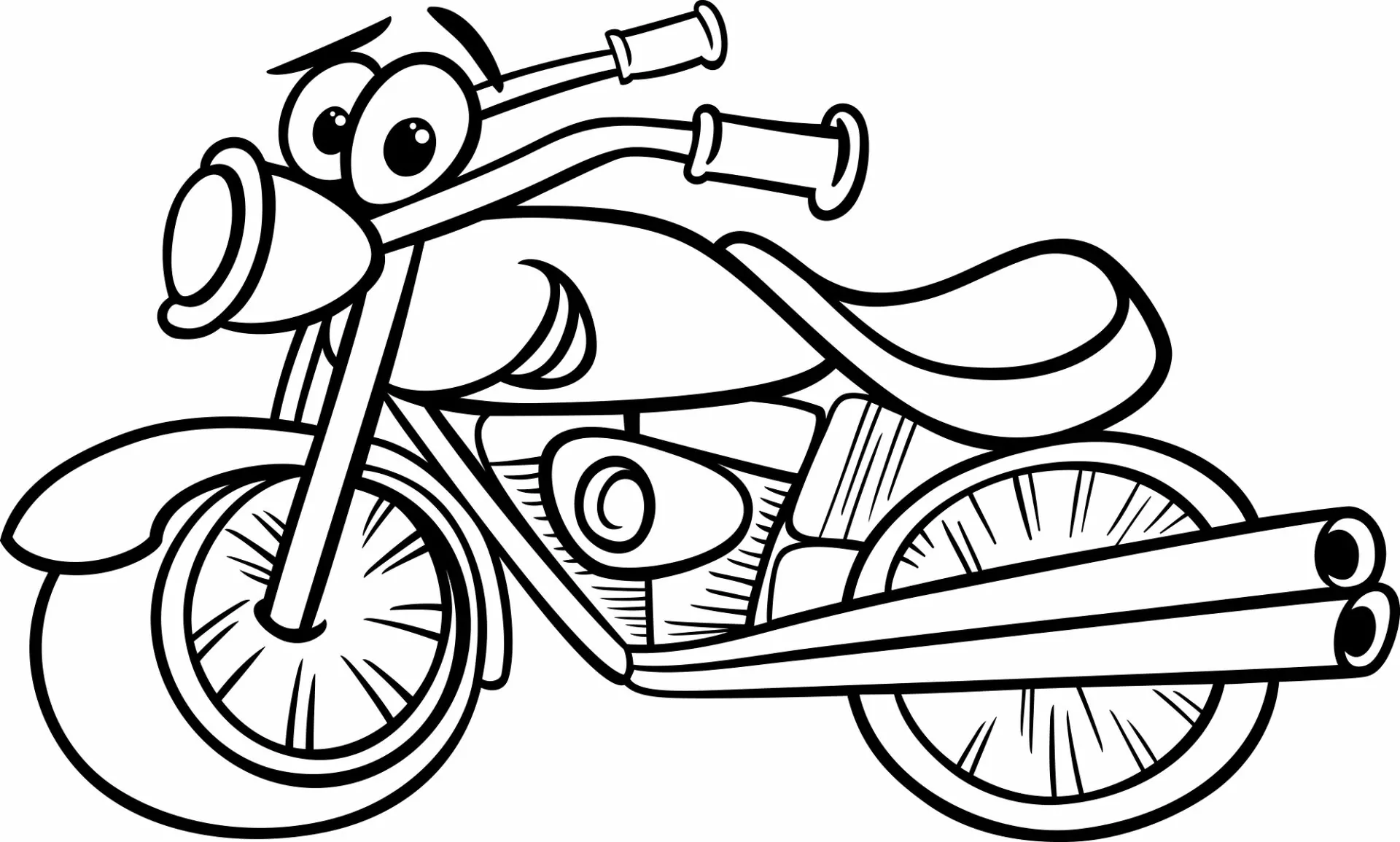 Motocicletas Para Colorear 2