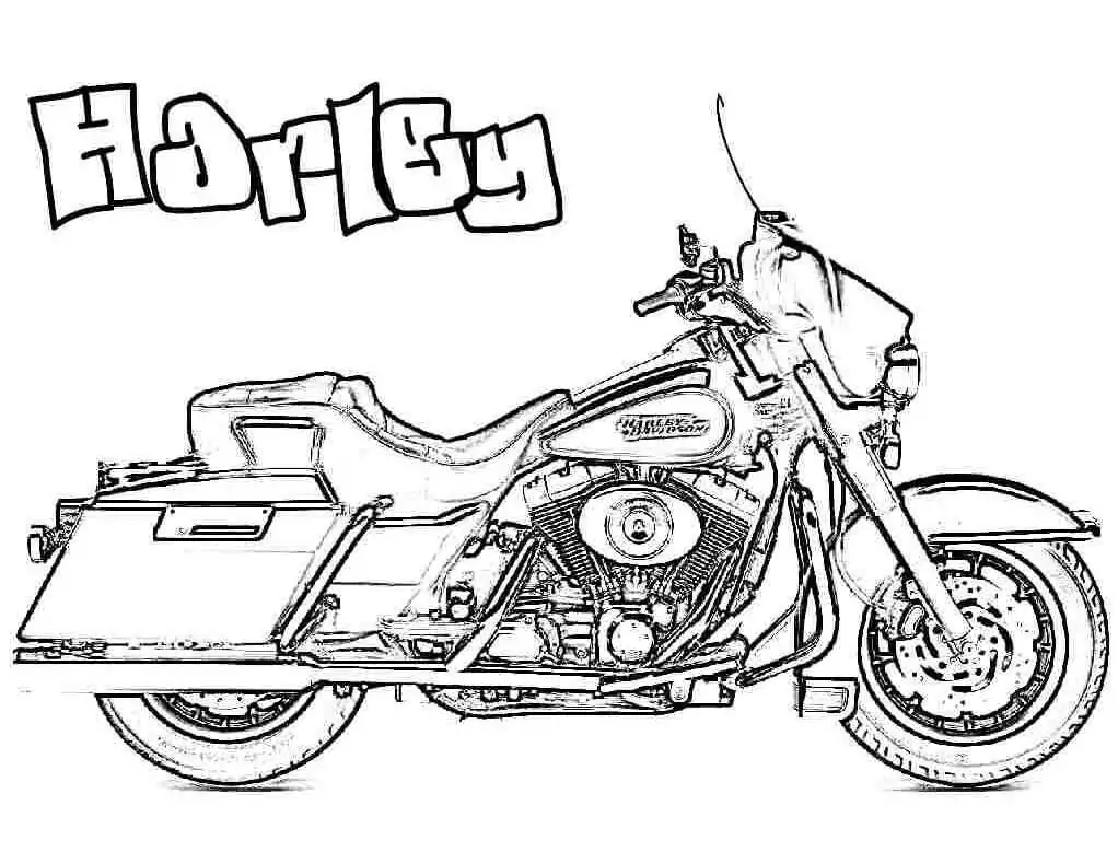 Motocicletas Para Colorear 21