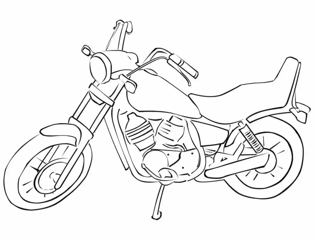 Motocicletas Para Colorear 25