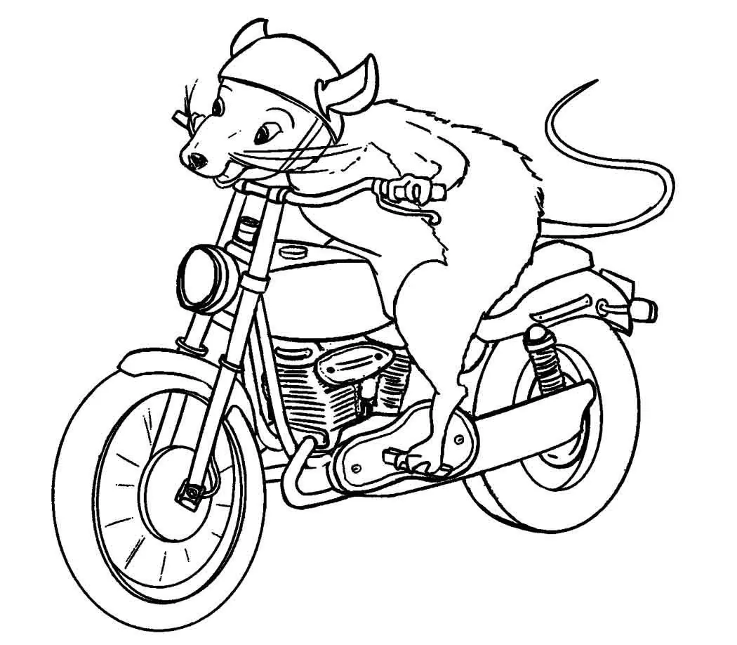 Motocicletas Para Colorear 3