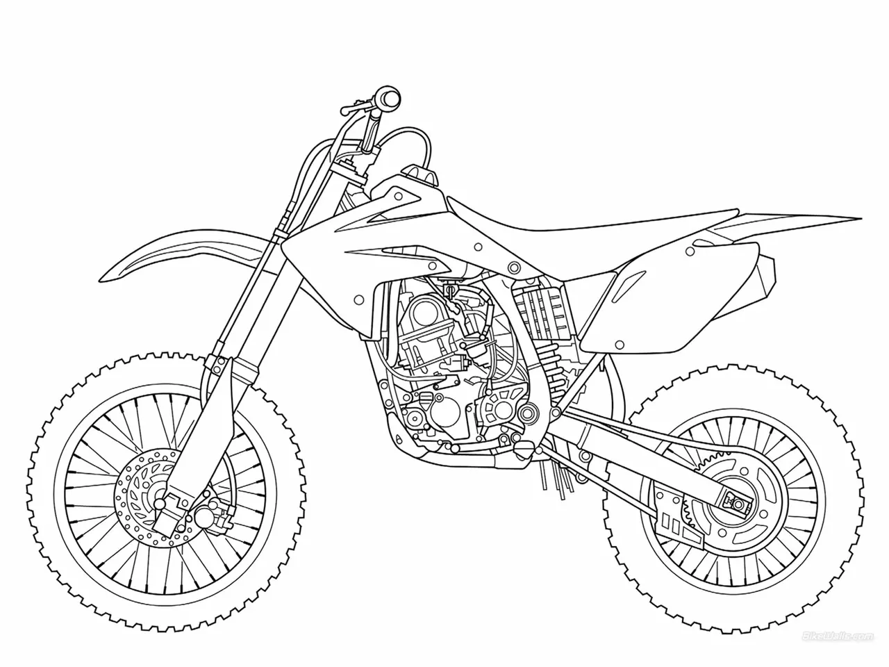 Motocicletas Para Colorear 5