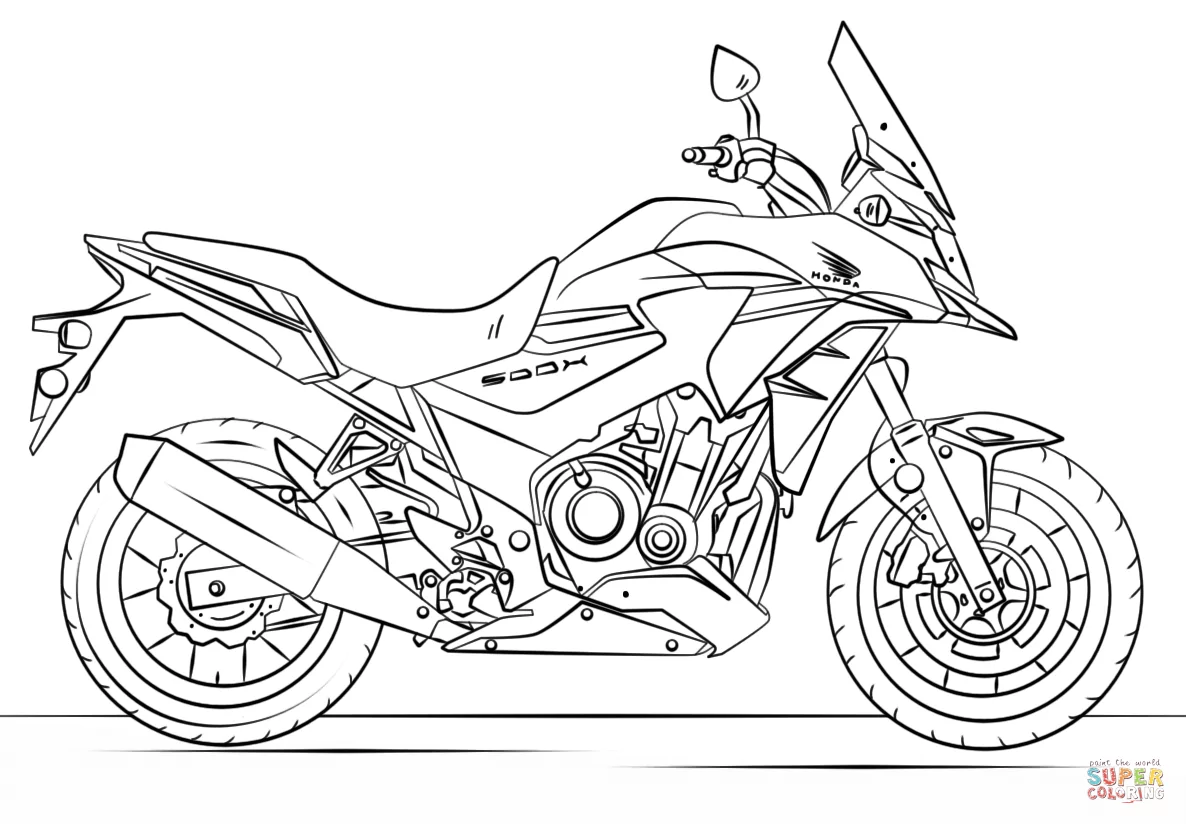 Motocicletas Para Colorear 6