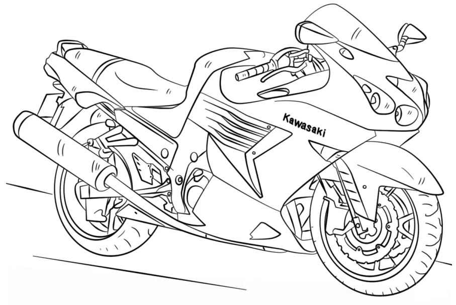 Motocicletas Para Colorear 7