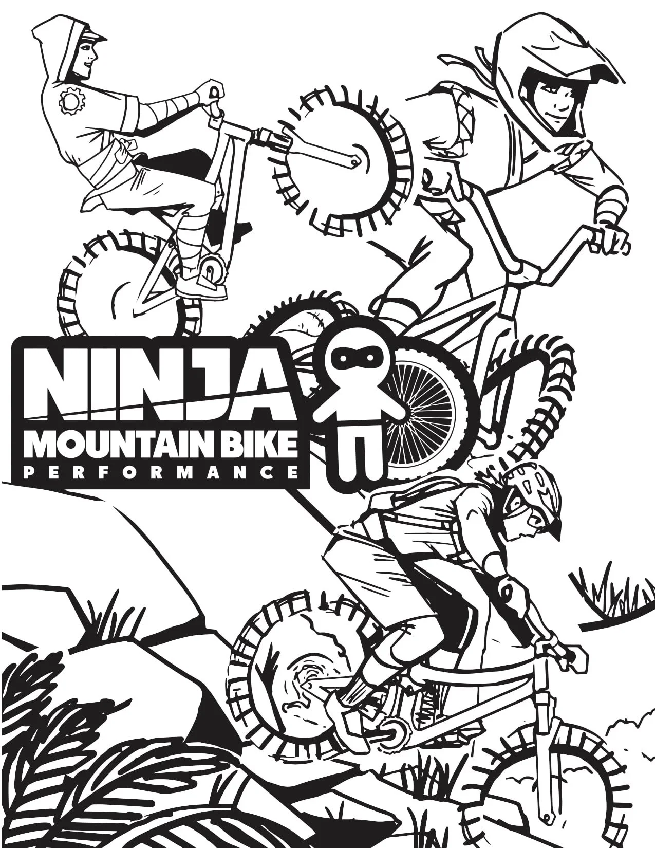 Desenhos de Fazendo Ciclismo Na Montanha Para Colorir 13