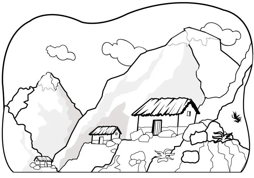 Mountains Coloring Pages 36