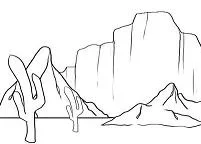 Mountains Coloring Pages 9