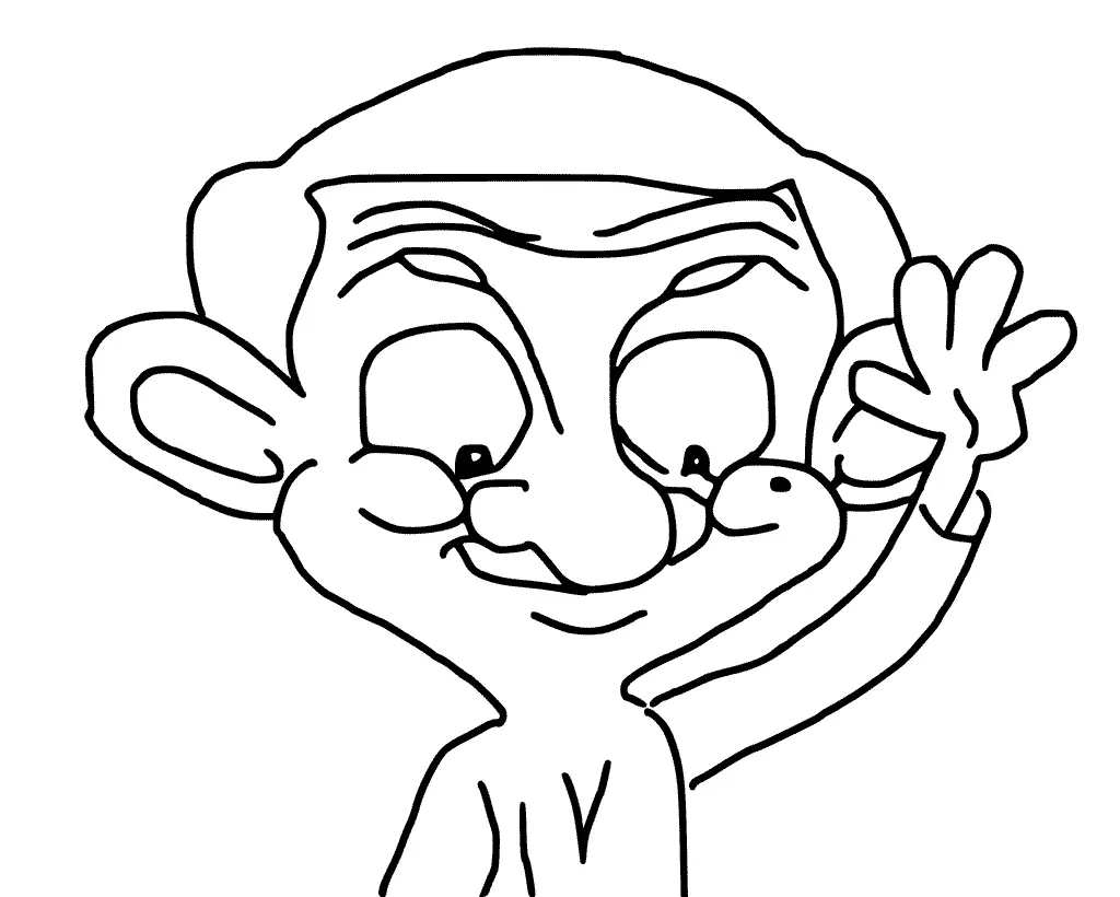 Mr Bean Coloring Pages 16