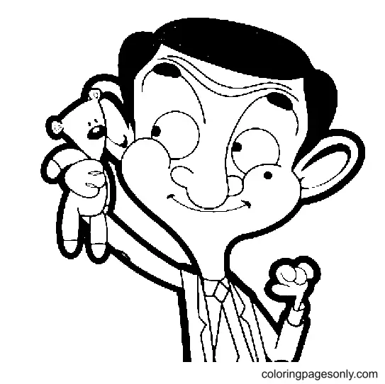 Mr. Bean Ausmalbilder 2