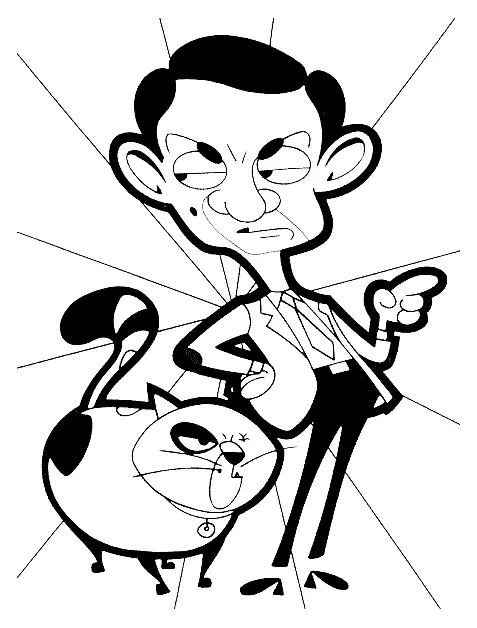 Mr Bean Coloring Pages 33