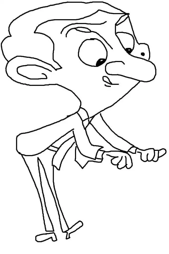 Mr Bean Coloring Pages 36
