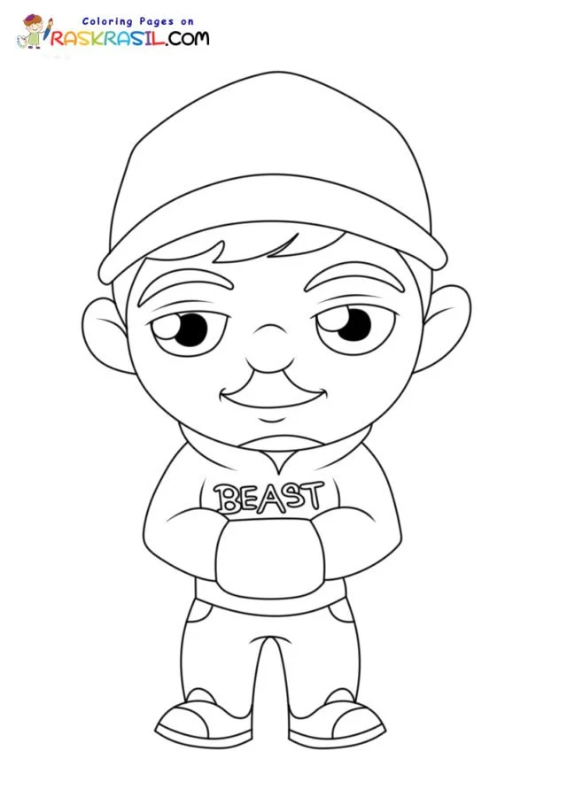 Mr Beast Para Colorear 12