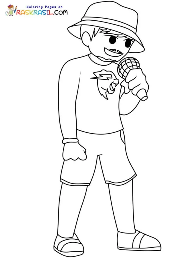 Mr Beast Para Colorear 13