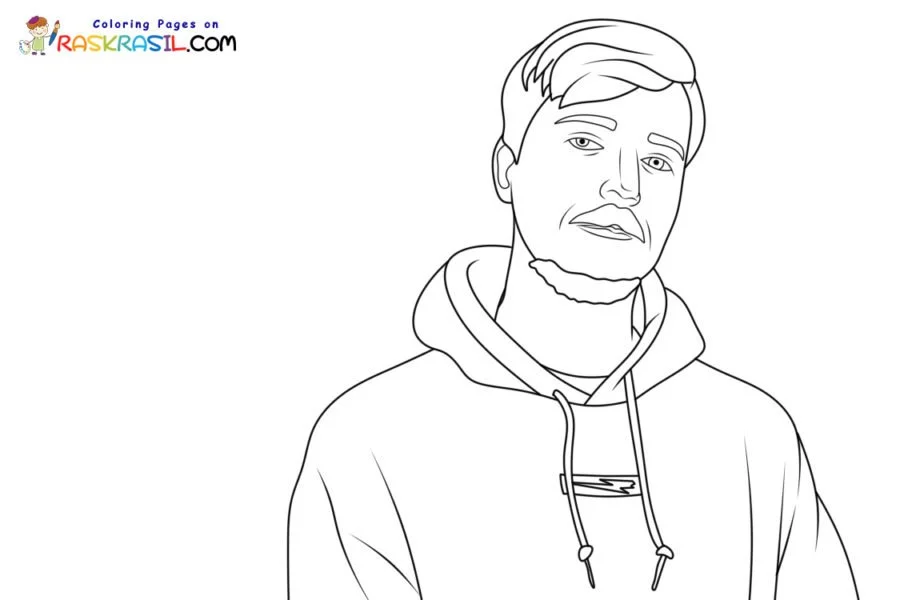 Mr Beast Para Colorear 15