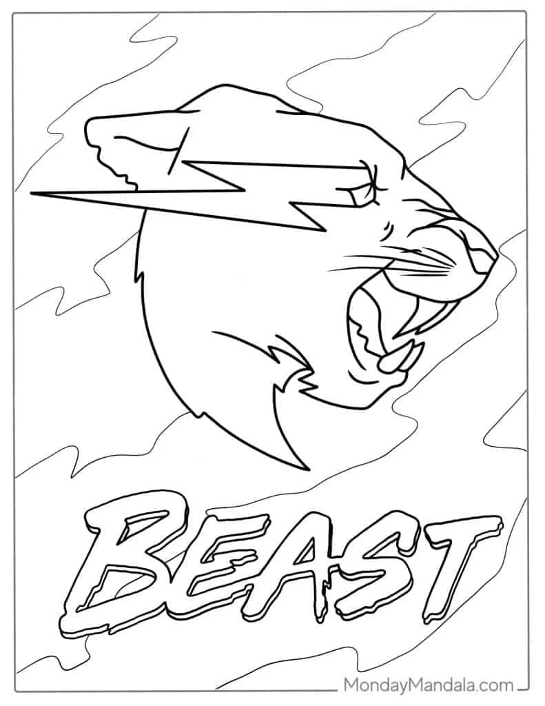 Mr Beast Para Colorear 3