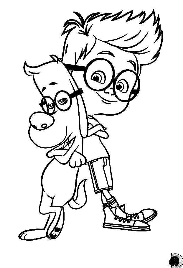 Mr Peabody and Sherman Coloring Pages 1