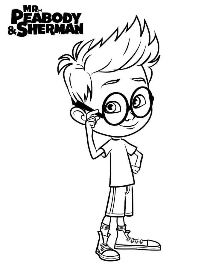 Mr Peabody and Sherman Coloring Pages 10