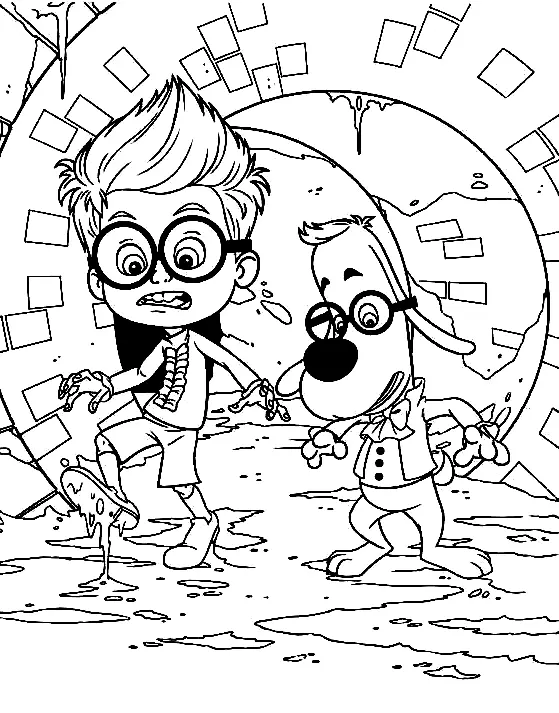 Mr Peabody and Sherman Coloring Pages 28