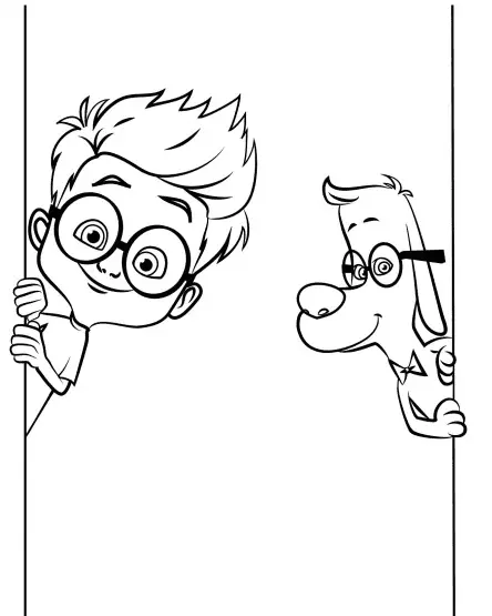 Mr Peabody and Sherman Coloring Pages 30