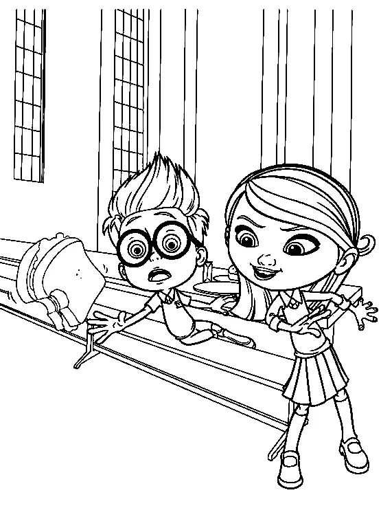 Mr Peabody and Sherman Coloring Pages 4