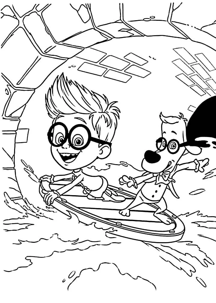 Mr Peabody and Sherman Coloring Pages 42