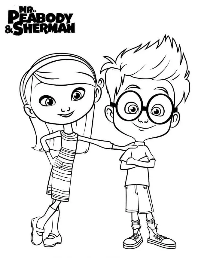 Mr Peabody and Sherman Coloring Pages 6