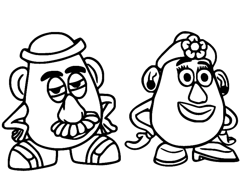 Mr Potato Head Coloring Pages 13