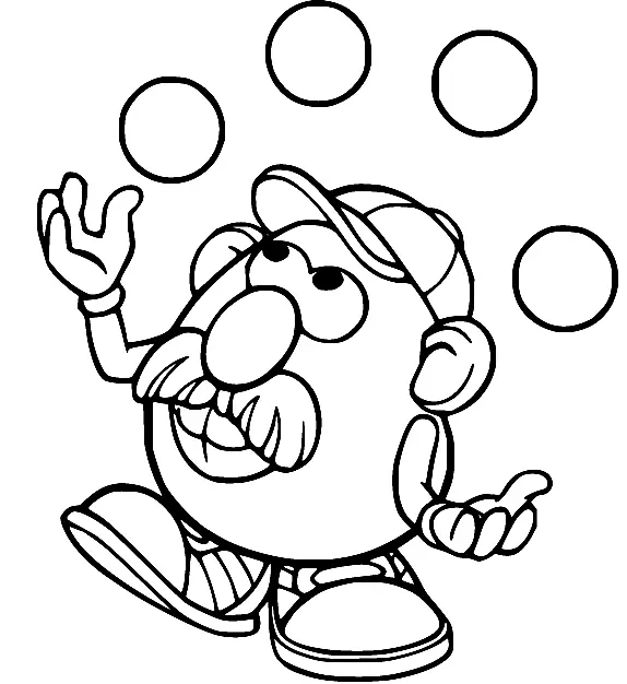 Mr Potato Head Coloring Pages 15