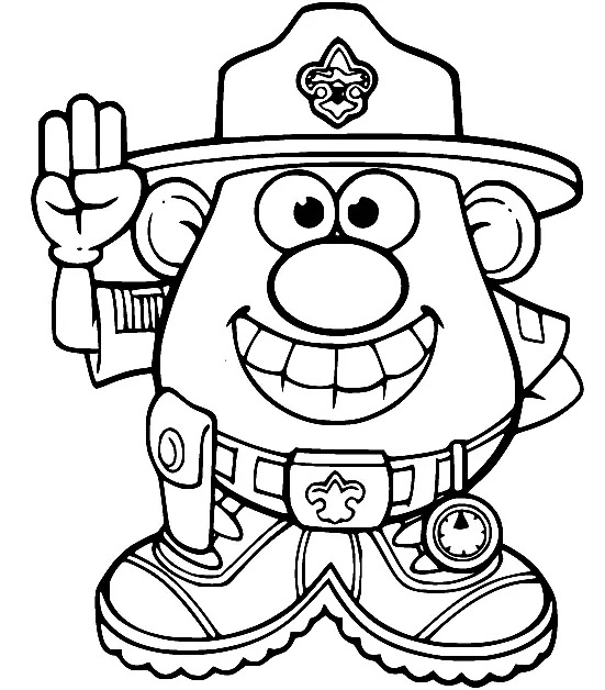 Mr Potato Head Coloring Pages 25