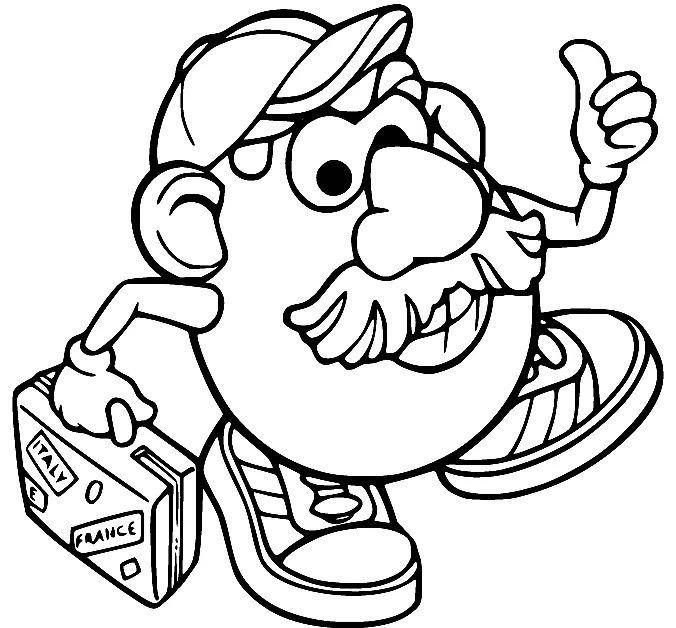 Mr Potato Head Coloring Pages 45