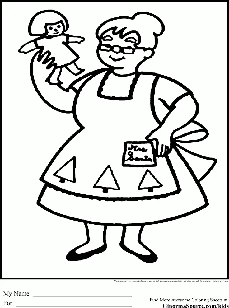 Mrs Claus Ausmalbilder 8