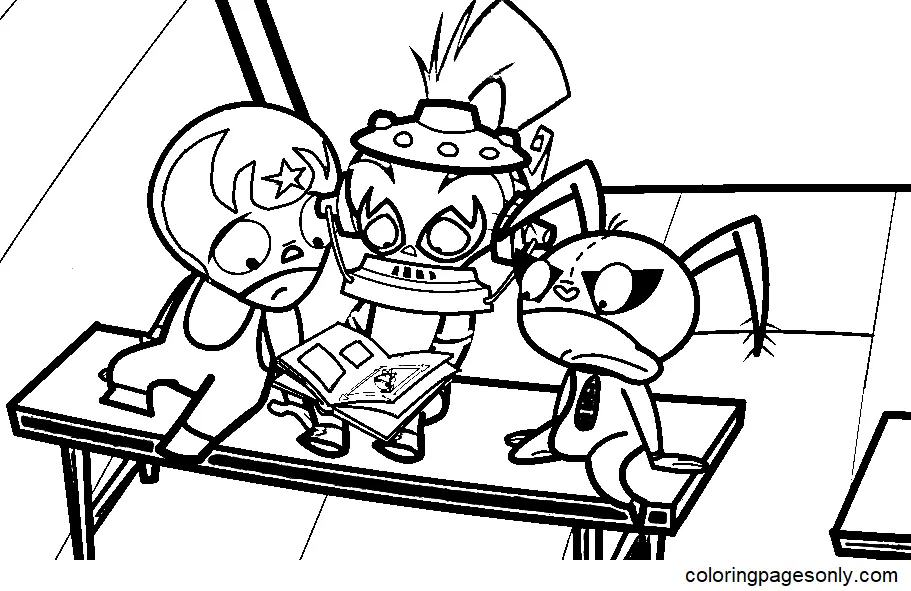 Mucha Lucha Coloring Pages 21