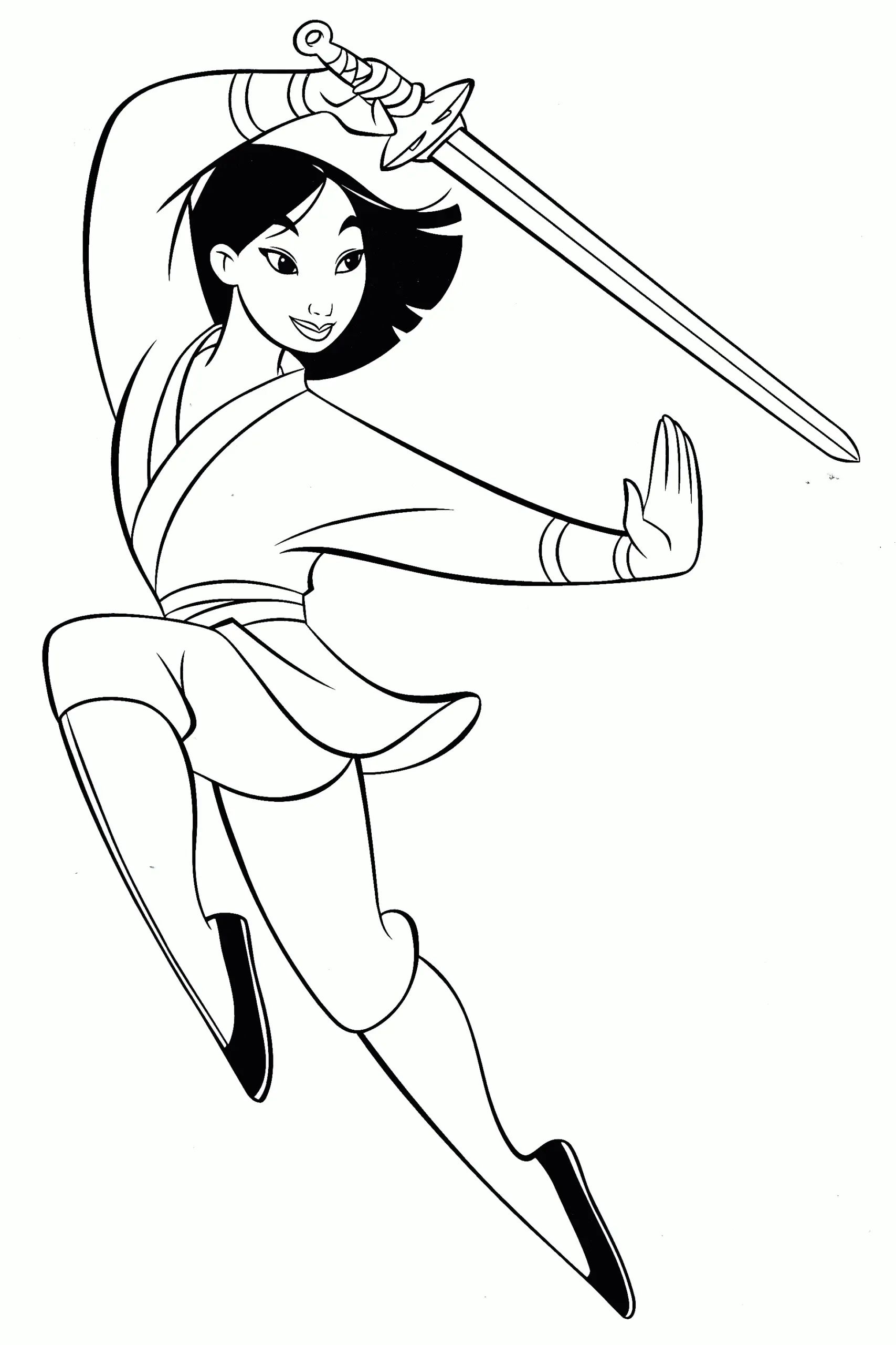 Desenhos de Mulan Para Colorir 12