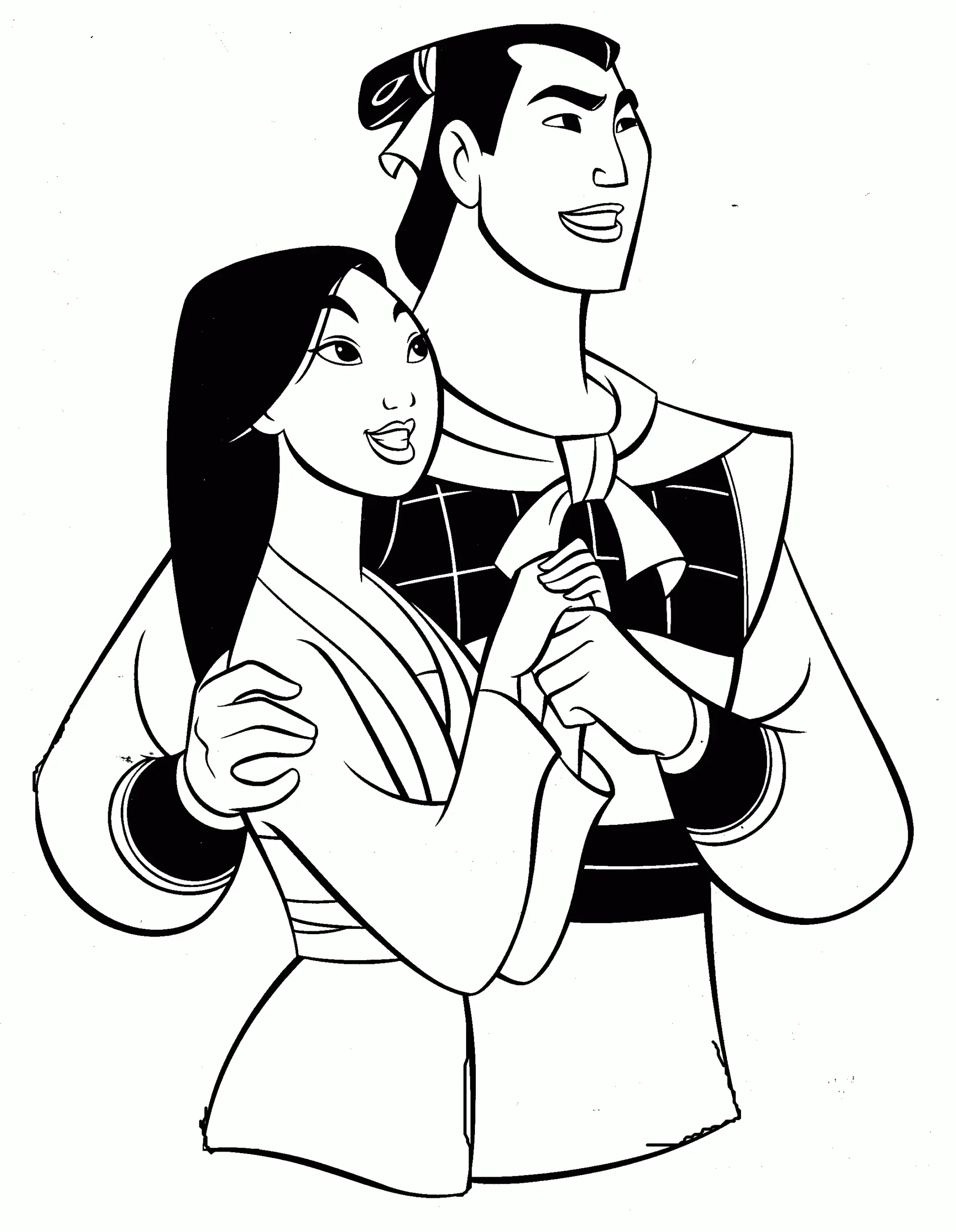 Desenhos de Mulan Para Colorir 17