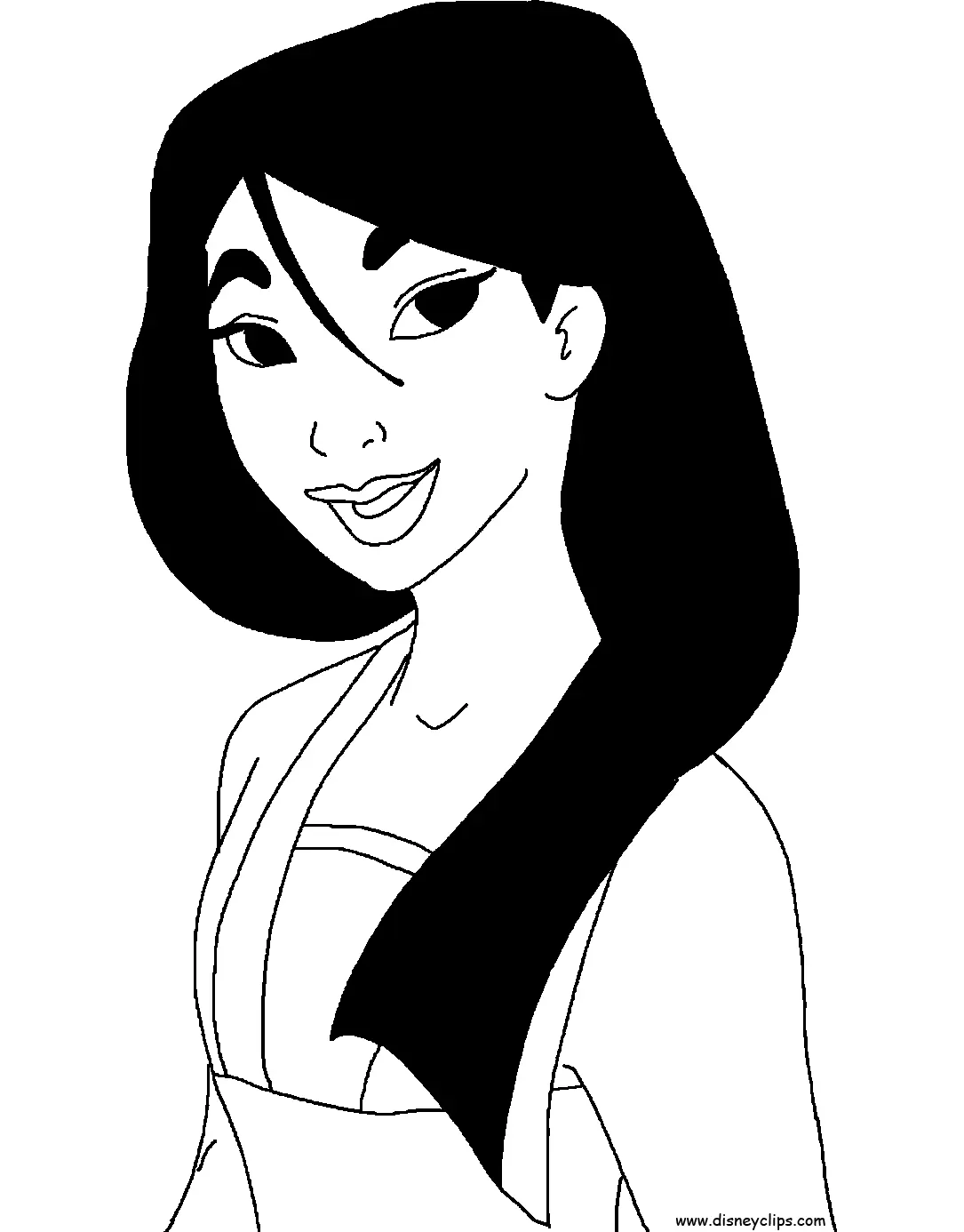 Desenhos de Mulan Para Colorir 20