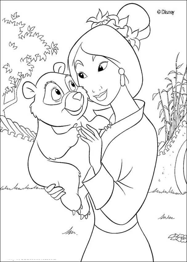 Desenhos de Mulan Para Colorir 25