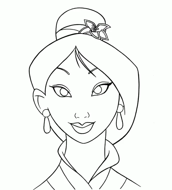 Desenhos de Mulan Para Colorir 26