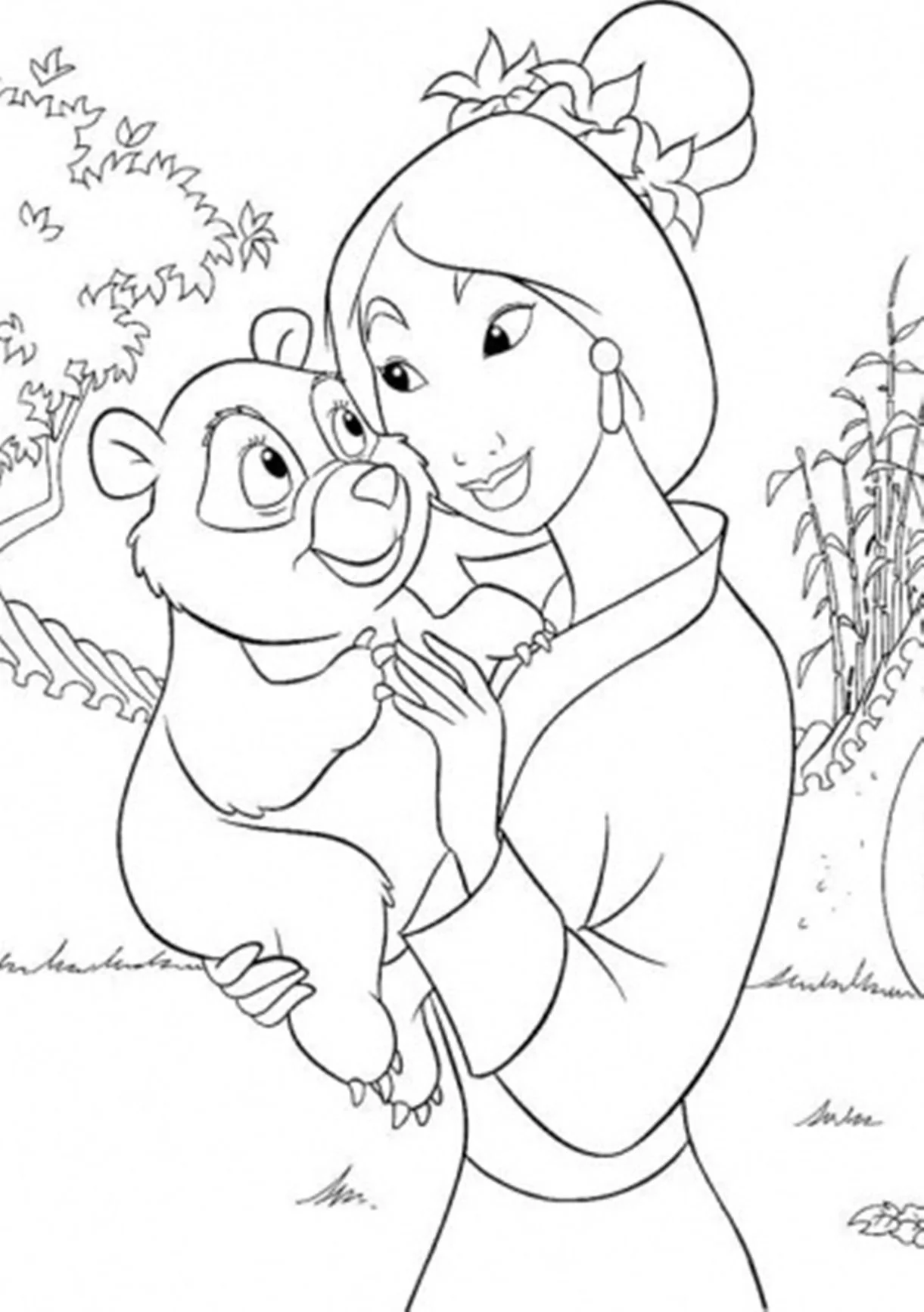 Desenhos de Mulan Para Colorir 3