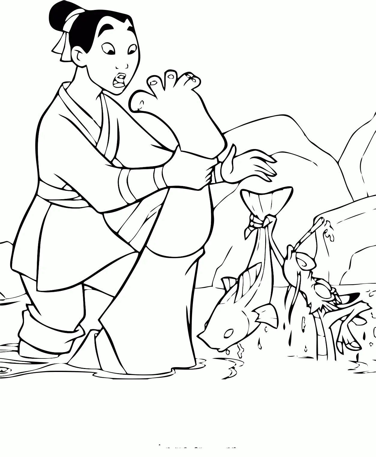 Desenhos de Mulan Para Colorir 6