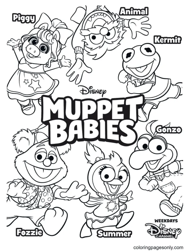Muppet Babies Ausmalbilder 1